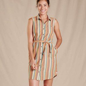 NWT Toad & Co Funday Sleeveless Tie Dress Desert